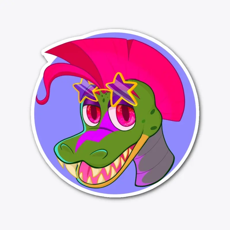 Monty Watermelon gator sticker