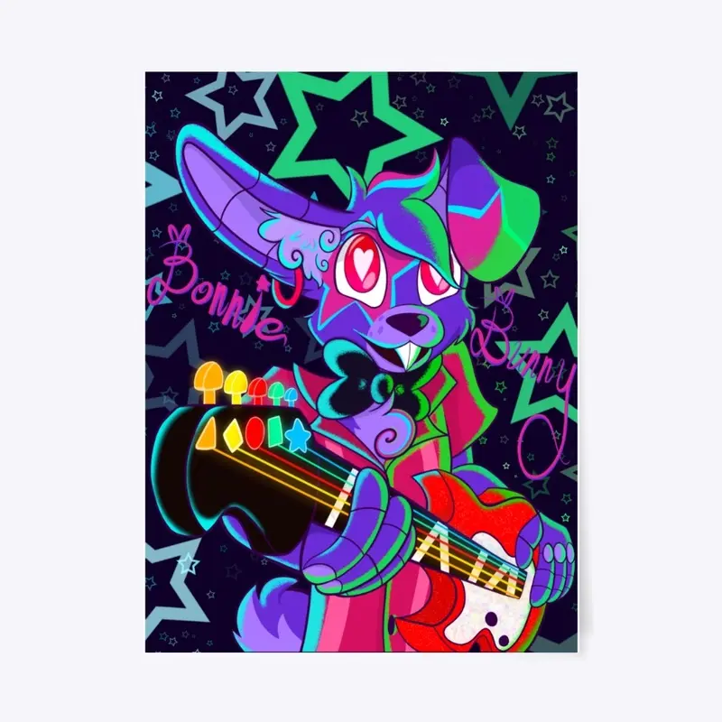 Rock and roll bonnie poster